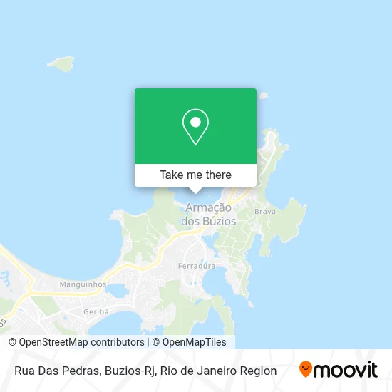 Rua Das Pedras, Buzios-Rj map