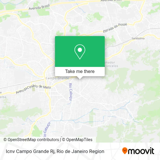 Icnv Campo Grande Rj map