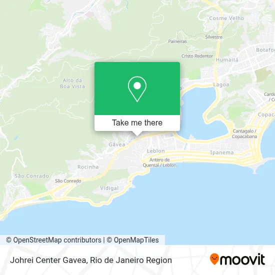 Johrei Center Gavea map