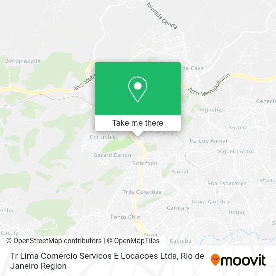 Tr Lima Comercio Servicos E Locacoes Ltda map
