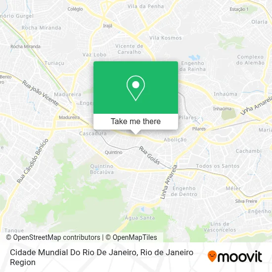 Cidade Mundial Do Rio De Janeiro map