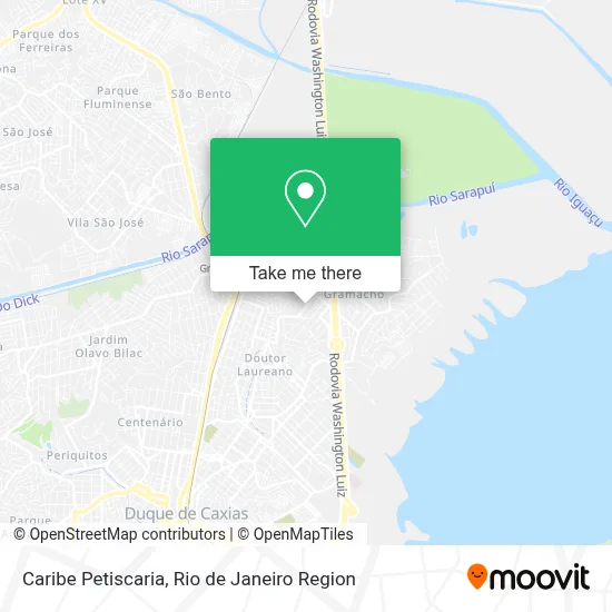 Caribe Petiscaria map