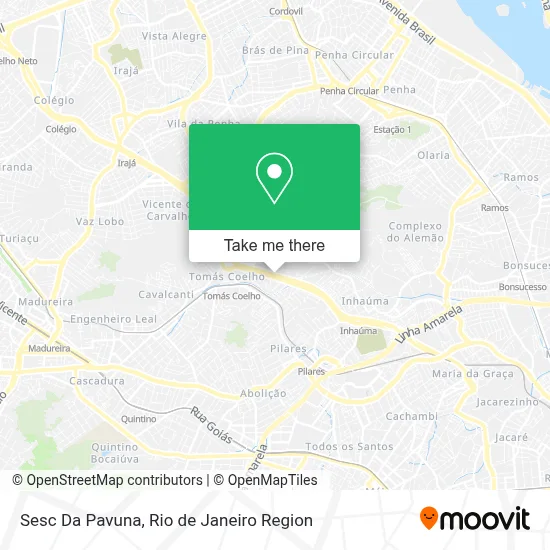 Sesc Da Pavuna map