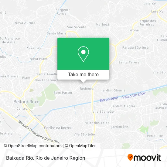 Baixada Rio map