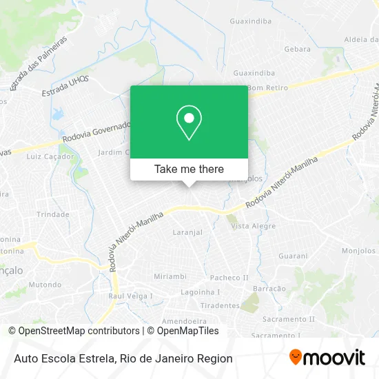 Auto Escola Estrela map