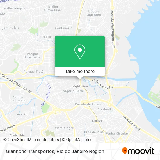 Giannone Transportes map