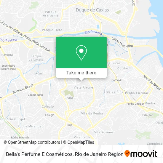 Bella's Perfume E Cosméticos map