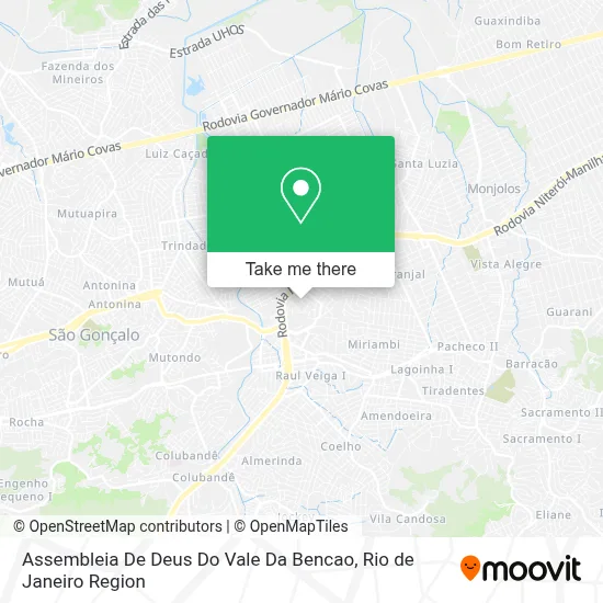Assembleia De Deus Do Vale Da Bencao map