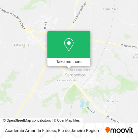 Academia Amanda Fitness map