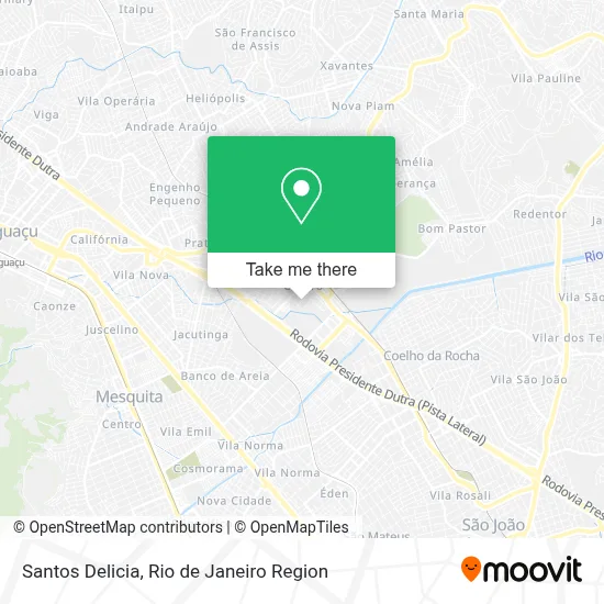 Santos Delicia map