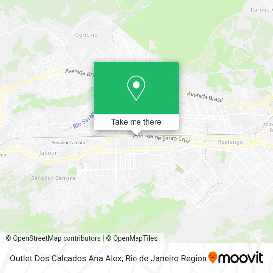 Outlet Dos Calcados Ana Alex map