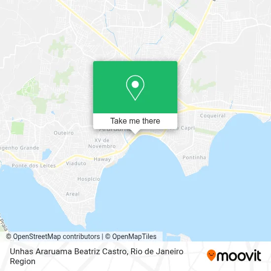 Unhas Araruama Beatriz Castro map