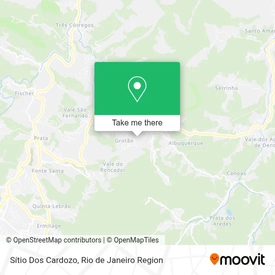Sítio Dos Cardozo map
