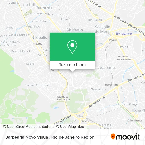 Barbearia Novo Visual map