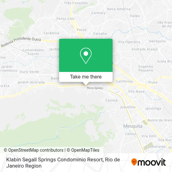 Klabin Segall Springs Condominio Resort map