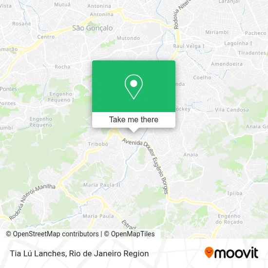 Tia Lú Lanches map