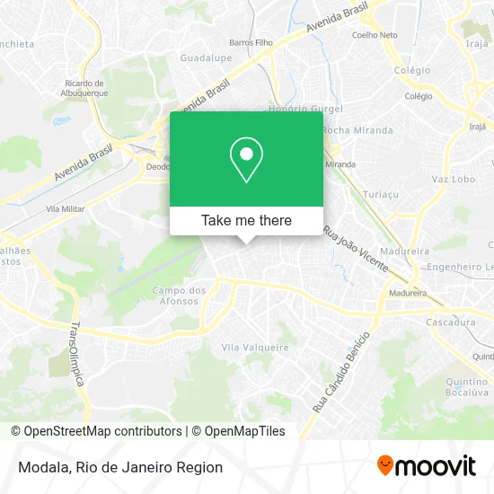 Modala map