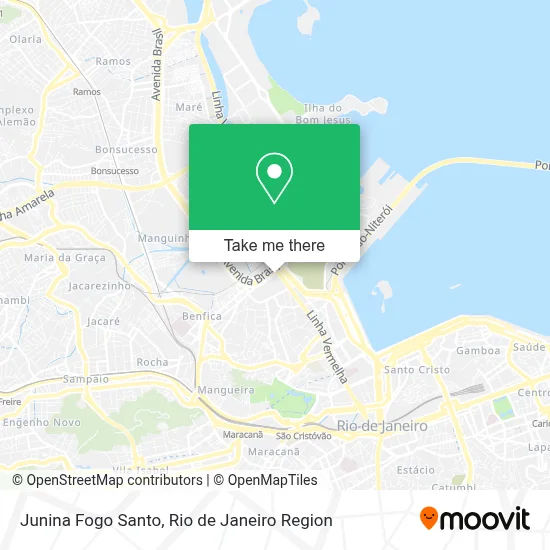 Junina Fogo Santo map
