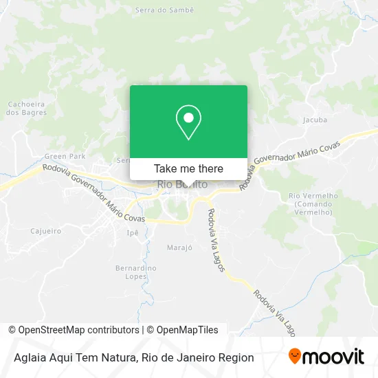 Aglaia Aqui Tem Natura map