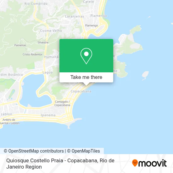 Quiosque Costello Praia - Copacabana map