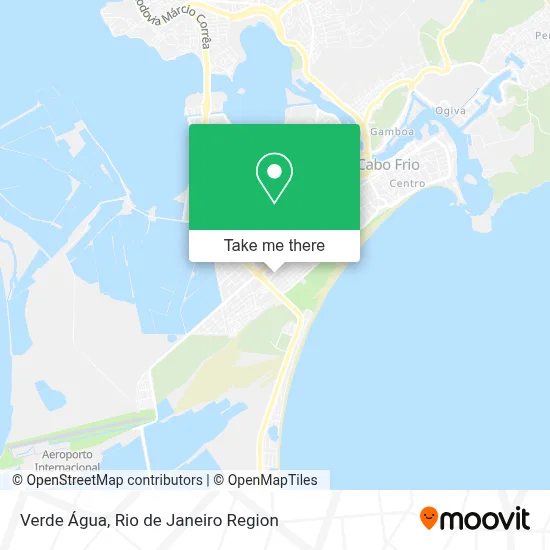Verde Água map