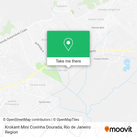 Krokant Mini Coxinha Dourada map