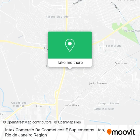 Intex Comercio De Cosmeticos E Suplementos Ltda map