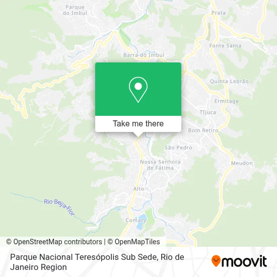 Parque Nacional Teresópolis Sub Sede map