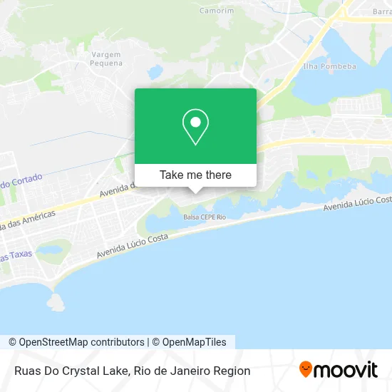 Ruas Do Crystal Lake map