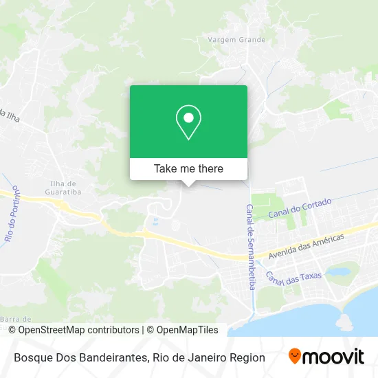Bosque Dos Bandeirantes map