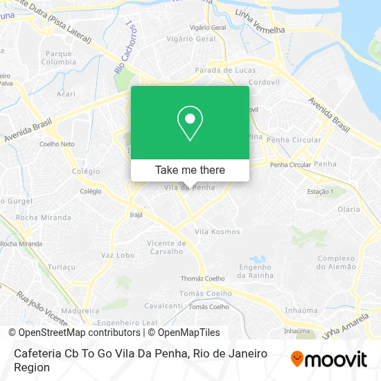 Cafeteria Cb To Go Vila Da Penha map