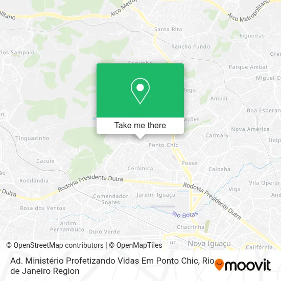 Ad. Ministério Profetizando Vidas Em Ponto Chic map