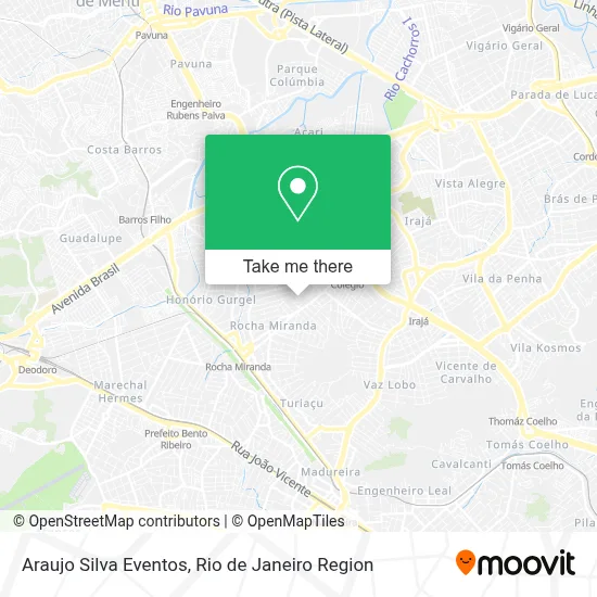Araujo Silva Eventos map