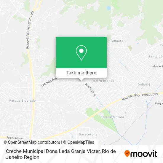 Creche Municipal Dona Leda Granja Victer map