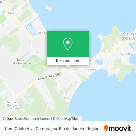 Cem Cristo Vive Cembraças map