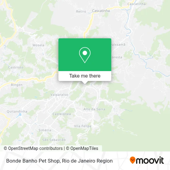 Bonde Banho Pet Shop map