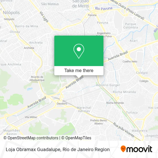 Loja Obramax Guadalupe map