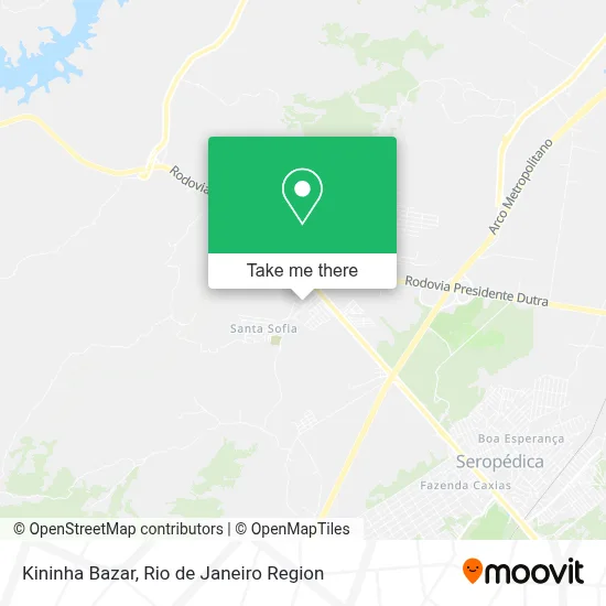 Kininha Bazar map