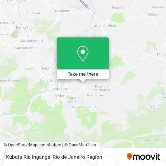 Kubata Ria Inganga map