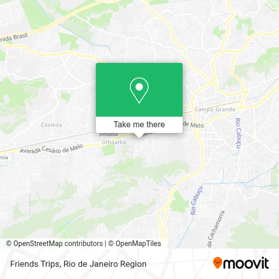 Friends Trips map