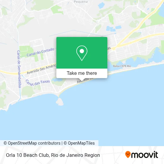 Orla 10 Beach Club map