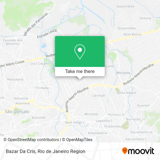 Bazar Da Cris map