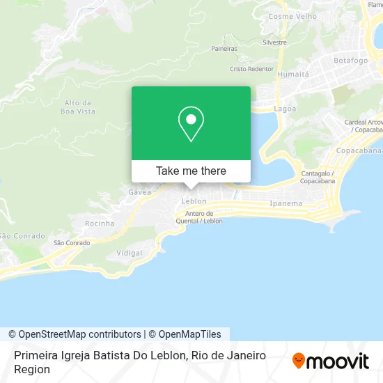 Primeira Igreja Batista Do Leblon map