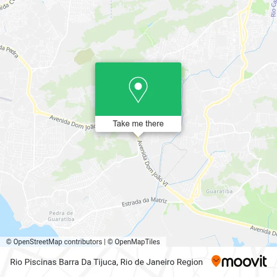 Rio Piscinas Barra Da Tijuca map