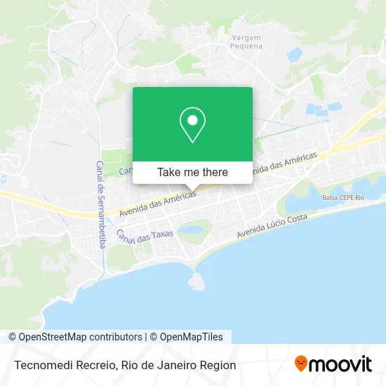 Tecnomedi Recreio map