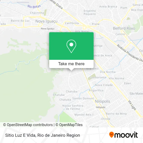 Sítio Luz E Vida map