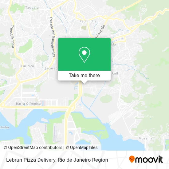 Lebrun Pizza Delivery map