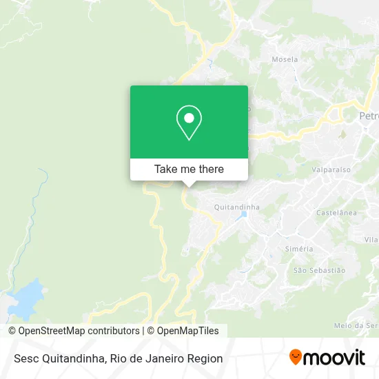 Sesc Quitandinha map