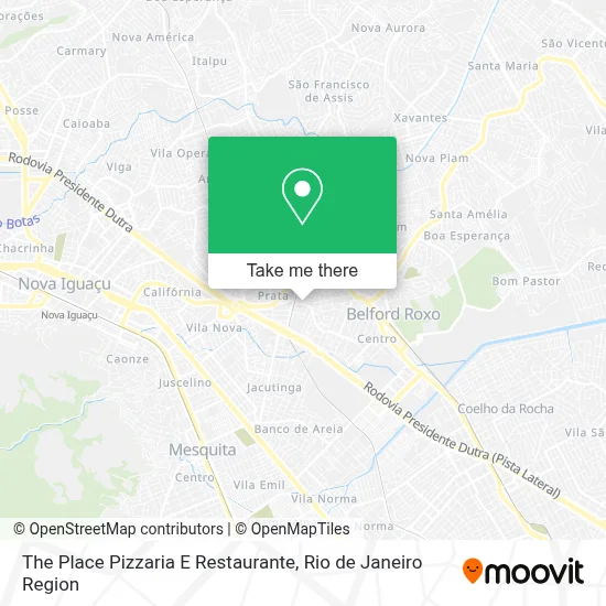 The Place Pizzaria E Restaurante map