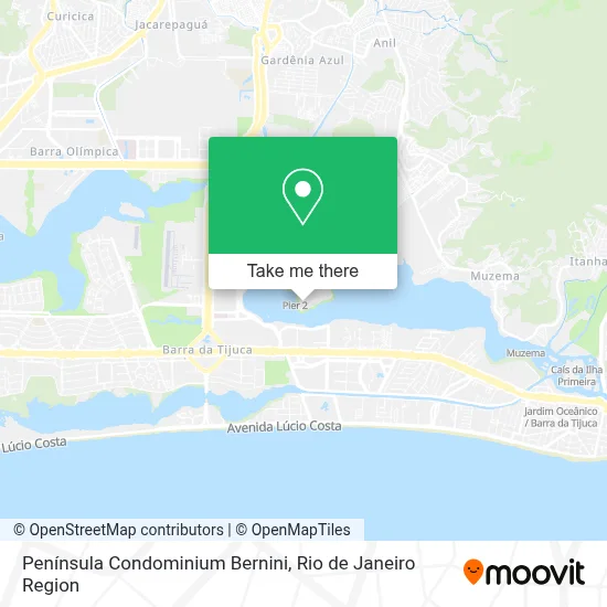 Península Condominium Bernini map